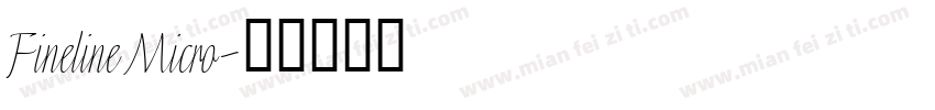 Fineline Micro字体转换